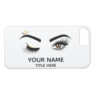 Lash Queen Wink Eye Makeup Artist Long Lashes iPhone 8/7 Case