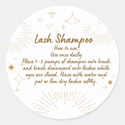 Lash Shampoo Label 