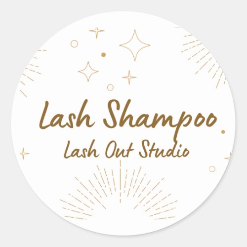Lash Shampoo Label