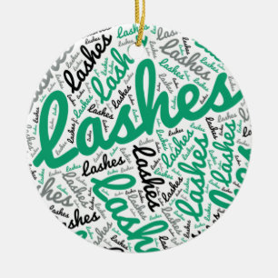 Lash Tech Ceramic Ornament