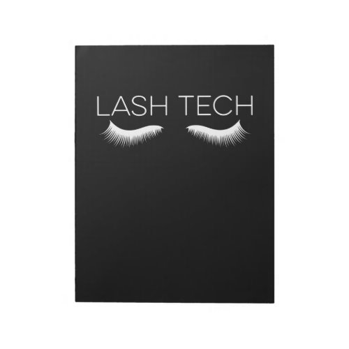 Lash Tech Eyelash Motive Lash Tech Notepad