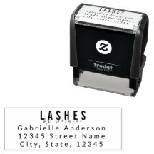 Lash Technician Custom Return Address Elegant