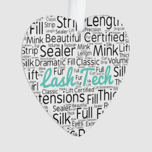 Lash technician ornament