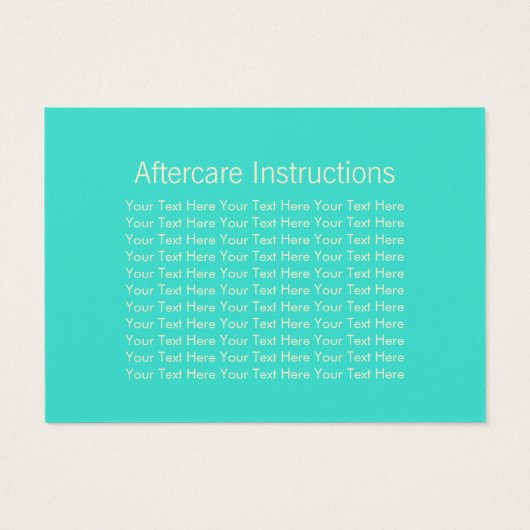 Lashed Makeup Artist Aftercare Instructions (Back)