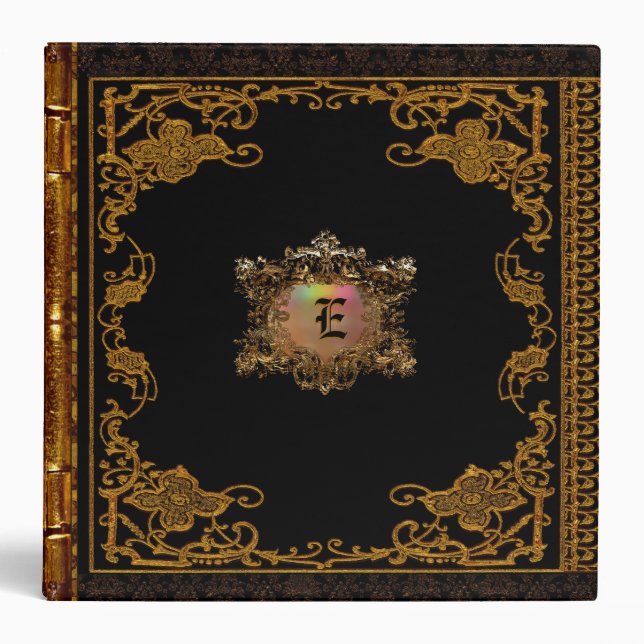 Lasher Antiqued 3 Ring Binder (Front)