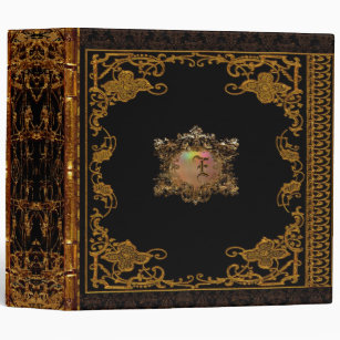 Lasher Antiqued Personalized Victorian Binder