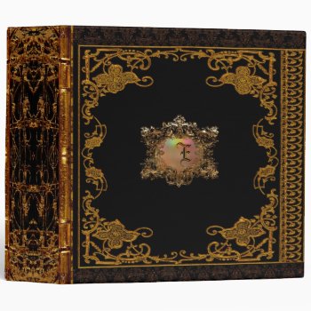 Lasher Antiqued Personalized Victorian Binder by LiquidEyes at Zazzle