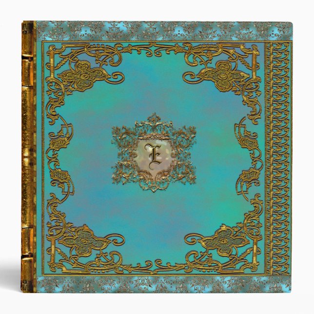 Lasher Victorian Personalized Monogram Binder (Front)