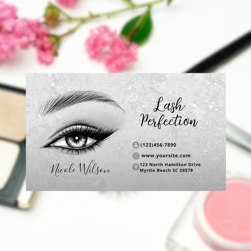 Lashes and Brows Beauty Makeup Business Card