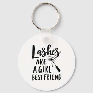 Lashes Are a Girl’s Best Friend Make Up  Keychain