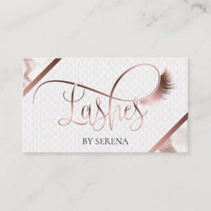 Lashes Beauty Makeup Girl Lash Extension Elegant Business Card