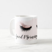 Lashes Beauty Makeup  Lash Extension Rose Coffee Coffee Mug (Front Left)