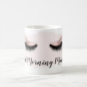 Lashes Beauty Makeup  Lash Extension Rose Coffee Coffee Mug (Center)