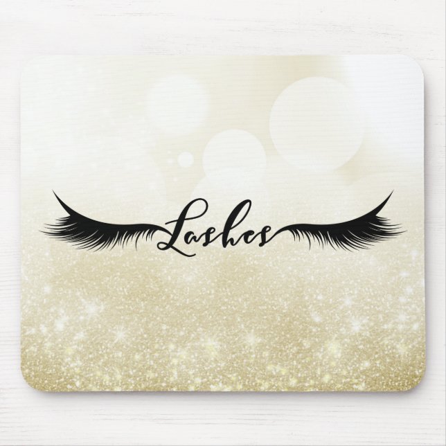 Lashes Black Eyelashes Extensions Makeup Beauty Mouse Pad (Front)