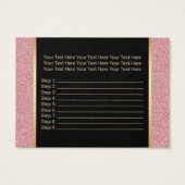 Lashes & Brow Makeup Artist Aftercare Instructions (Back)