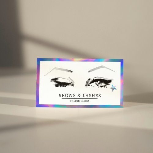 Lashes Brows Beauty Business Card