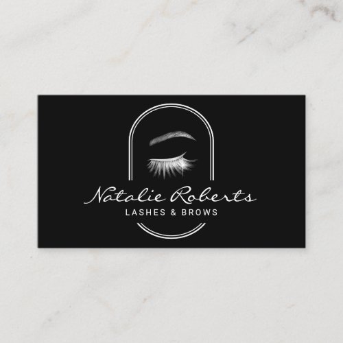 Lashes  Brows Makeup Artist Eyelash Salon Business Card