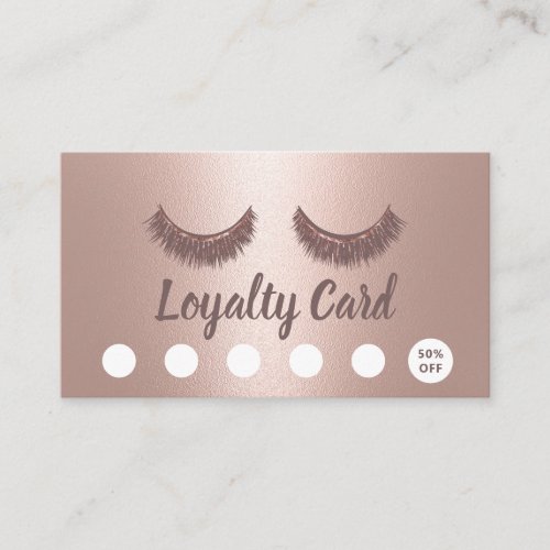 Lashes Brows Makeup Artist Rose Gold Loyalty