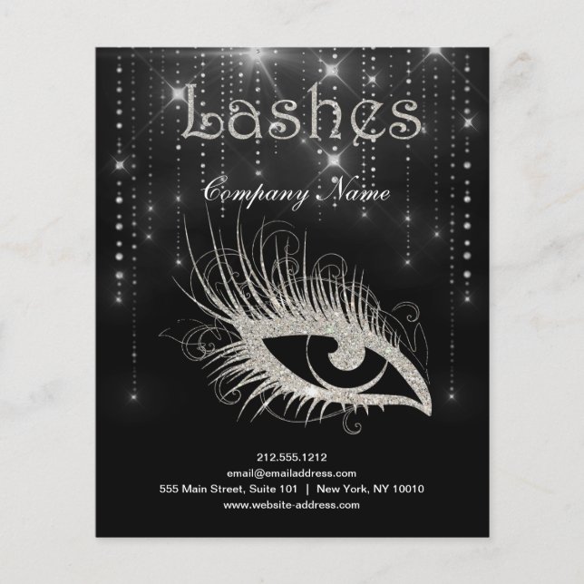 Lashes business personalized flyer (Front)