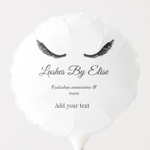 lashes by add name contact info social media websi balloon