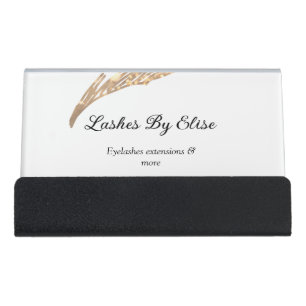 lashes by add name contact info social media websi desk business card holder