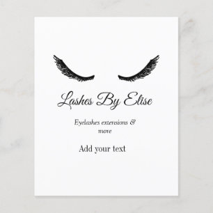 lashes by add name contact info social media websi flyer