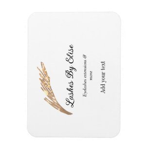 lashes by add name contact info social media websi magnet