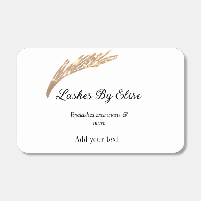 lashes by add name contact info social media websi matchboxes (Front)