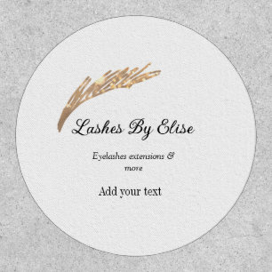 lashes by add name contact info social media websi patch