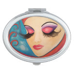 &quot;lashes&quot; Compact Mirror By Omthat at Zazzle