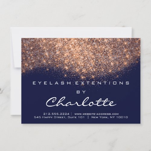 Lashes Extension Aftercare Instruction Copper Blue