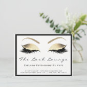 Lashes Extension Aftercare Instruction Gold Glam (Standing Front)
