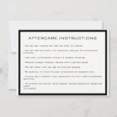 Lashes Extension Aftercare Instruction Gold Glam (Back)