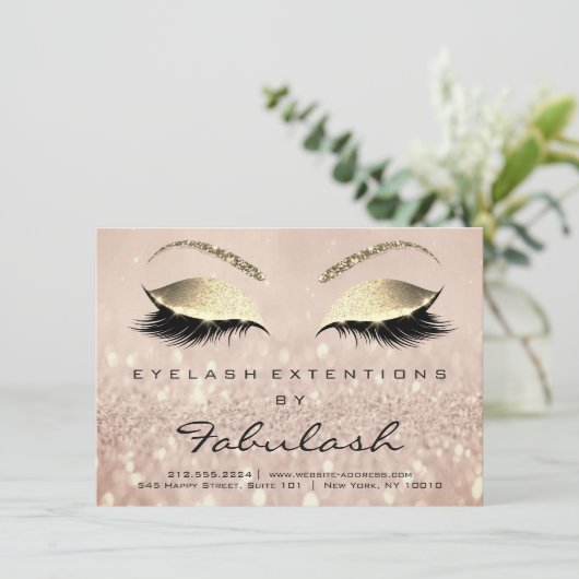 Lashes Extension Aftercare Instruction Pin Rose (Standing Front)