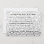 Lashes Extension Aftercare Instruction Silver Gold (Back)
