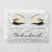 Lashes Extension Aftercare Instruction Silver Gold (Front)