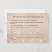 Lashes Extension Aftercare Instruction Skinny Gold (Back)