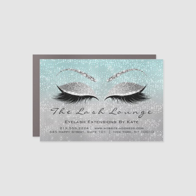 Lashes Extension Aftercare Instruction Summer Bann Car Magnet (Front)