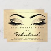 Lashes Extension Aftercare Instructions Champaigne (Front/Back)