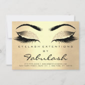 Lashes Extension Aftercare Instructions Champaigne (Front)
