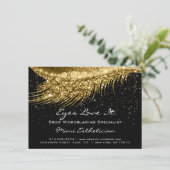 Lashes Extension Aftercare Instructions Gold Black (Standing Front)