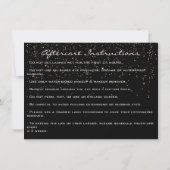 Lashes Extension Aftercare Instructions Gold Black (Back)