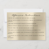 Lashes Extension Aftercare Instructions Ivory (Back)