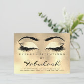 Lashes Extension Aftercare Instructions SPA Gold (Standing Front)