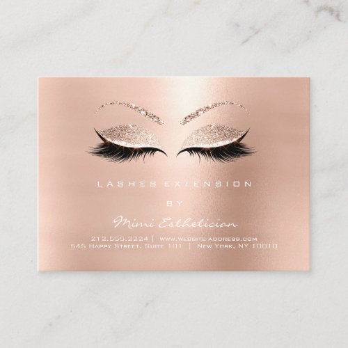 Lashes Extension Aftercare Instructions Sparkly R Calling Card
