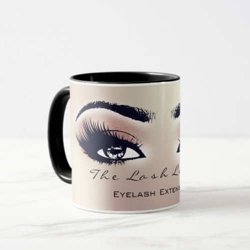 Lashes Extension Eye Makeup Studio Peach BlushPink Mug