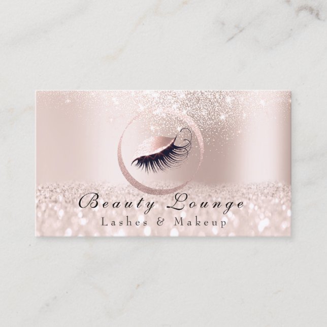 Lashes Extension Makeup Artist Eye Professional Appointment Card (Front)