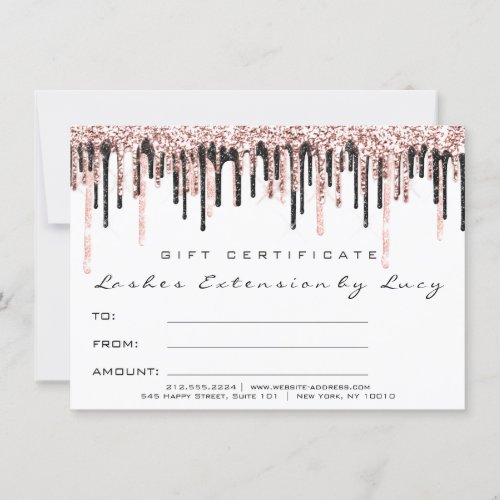 Lashes Extension Makeup Certificate Gift Simply