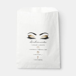 Lashes Extension Social Media Makeup Artist Sepia Favor Bag