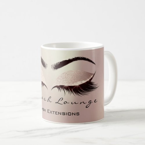 Lashes Extention Beauty Studio Blush  Eye Glitter Coffee Mug